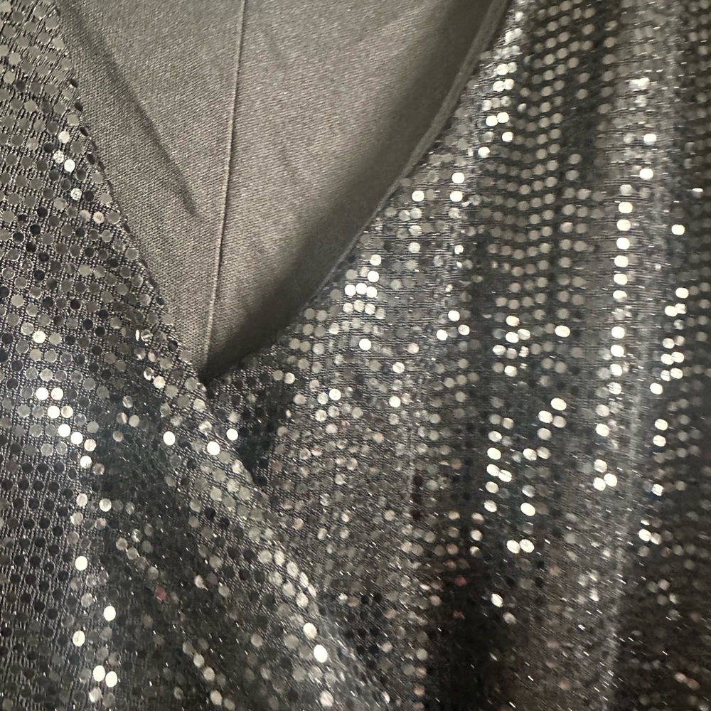 Express Silver Sequin Dress
